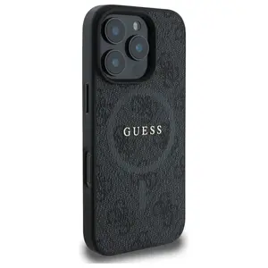 Hardcase phone case GUESS GUHMP16XG4GFRK for iPhone 16 Pro Max (6.9") Black MagSafe compatible