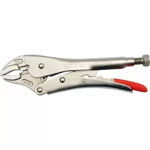 Locking pliers YATO YT-2451 — 250 mm length, 625 g, red/silver handle