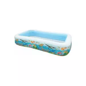 Надувной игровой бассейн Intex Swim‑Center Tropical Reef (модель 158485NP) — семейный уличный бассейн для детей