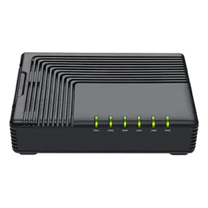 Analogo tālruņu adapteris (ATA) Auerswald FTA5102E2 — 2 porta, G.711a/u, G.729A/ab, DC barošana, melns