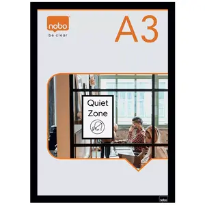 Nobo Magnetic Frame A3 Black 1915700 Portrait Landscape