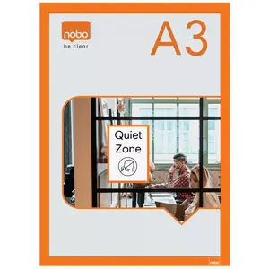Nobo Magnetic Frame A3 Orange 2 pcs Portrait Landscape
