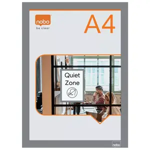Nobo Magnetic Frame A4 Silver 2 pcs Portrait Landscape