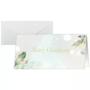 Greeting cards sigel DS199 Watercolor Design, DIN long format, pack for Christmas