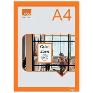Nobo Magnetic Frame A4 Orange 2 pcs Portrait Landscape
