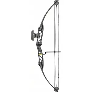 Блочный лук POE LANG CO-047B-5529, 29", сила натяжения 55 lb, металл, 1070 мм, чёрный