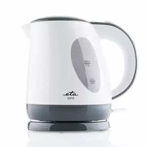 Electric kettle ETA Sofie 1 L 2200 W, white plastic, 360° base