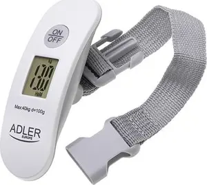 Весы для багажа Adler AD 8189 — макс. 40 кг, точность 100 г, белые