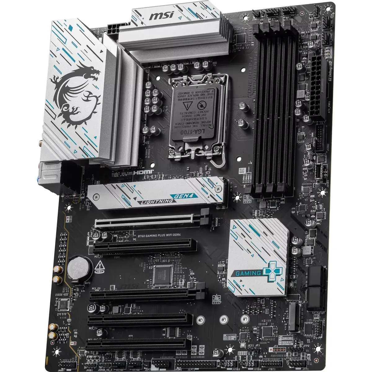 Pamatplate MSI B760 GAMING PLUS WIFI DDR4, 7D98-043R Photo 2