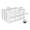 keeeper folding storage box Ben 54×37×28 cm Photo 2