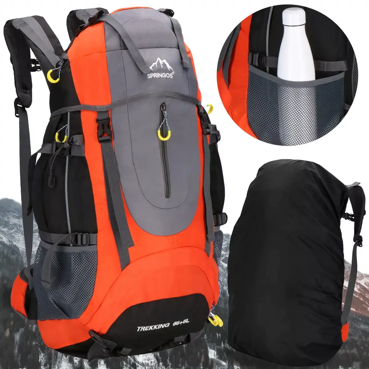 Springos CS0128 mugursoma 65+5 l Photo 4