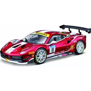 Металлическая модель Bburago Ferrari 488 Challenge 1:24, собранная, красная