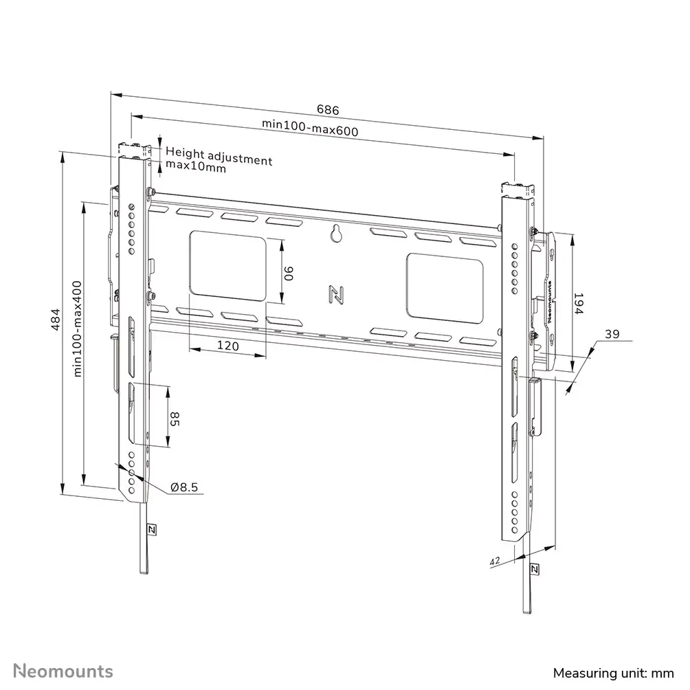 TV Wall Mount Neomounts WL30-750BL16 Photo 16