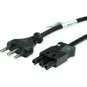 Power cable Bachmann GST18/3 appliance cord 5 m, black