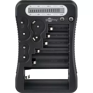 Battery tester WENTRONIC 72511 for standard and photo batteries (AA, AAA, C, D, 9V, button cells)