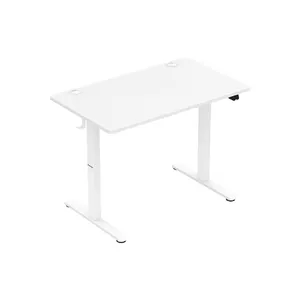 Height-adjustable electric gaming desk Huzaro Hero 7.9 — white, 100×60 cm, 72–118 cm, 70 kg load