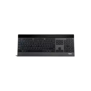 Wireless multimedia keyboard RAPOO E9270p — black, Czech layout (CZ), compact low-profile design