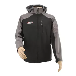 Куртка Softshell-свитшот AWTools T4, серо‑чёрная, размер XXXL