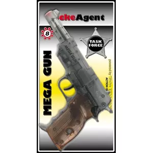 Plastmasas rotaļu pistole NENURODYTA_V Agent 45-0374-07 — viegls spēļu ierocis bērniem