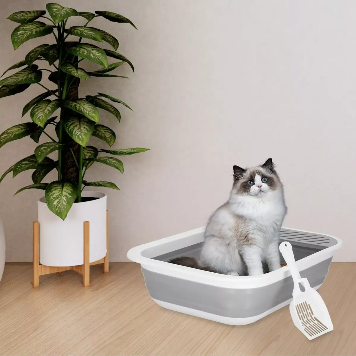 Cat toilet Springos PA0244 45×34×12 cm Photo 8