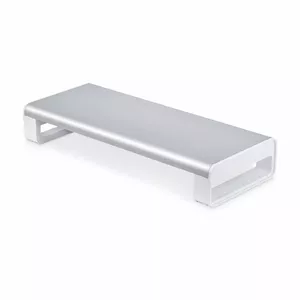 StarTech.com Ergonomic Monitor Riser Stand 33lb 3.5in Fixed Height Silver