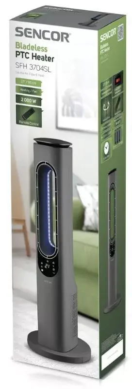 Бескрылой PTC обогреватель SENCOR SFH3704SL Photo 6