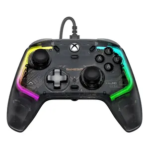 GameSir spēļu pults Kaleid melna ar caurspīdīgu korpusu, vada USB Type-C Xbox One / Series X / Series S, kabelis 3 m