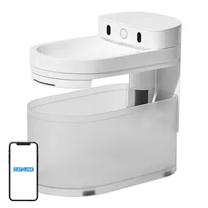 Kaķu strūklaka Catlink Pure 3 CL-WB-02 balta ar filtrācijas sistēmu un regulējamu ūdens plūsmu