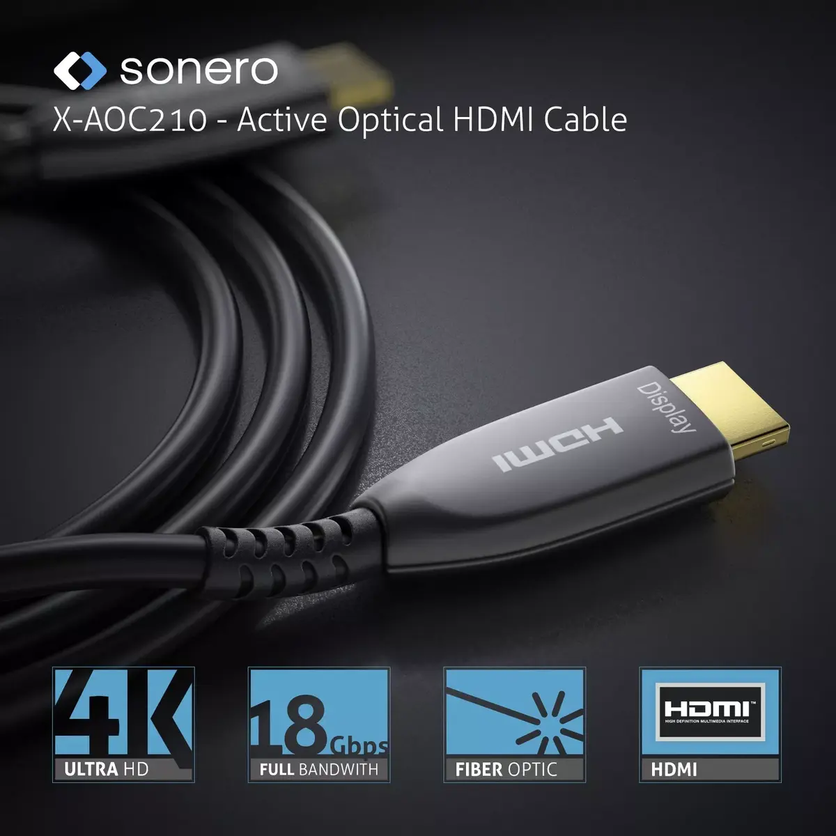 HDMI Cable Sonero X-AOC210-100 Photo 5