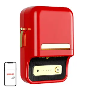 Принтер этикеток NIIMBOT B21S Red — компактный термопринтер с Bluetooth, ширина печати 50 мм, 60 мм/с, батарея 1200 мА·ч