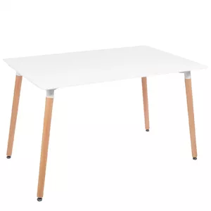 Kafijas galds Springos HF0015 120 x 80 cm, taisnstūra koka virsma, metāla rāmis