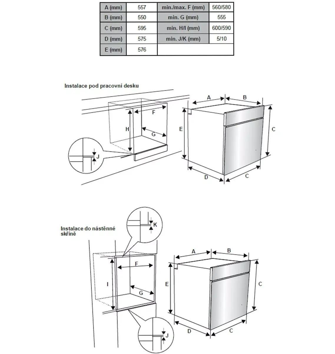 Встраиваемый духовой шкаф Kluge KTE1010B Photo 5