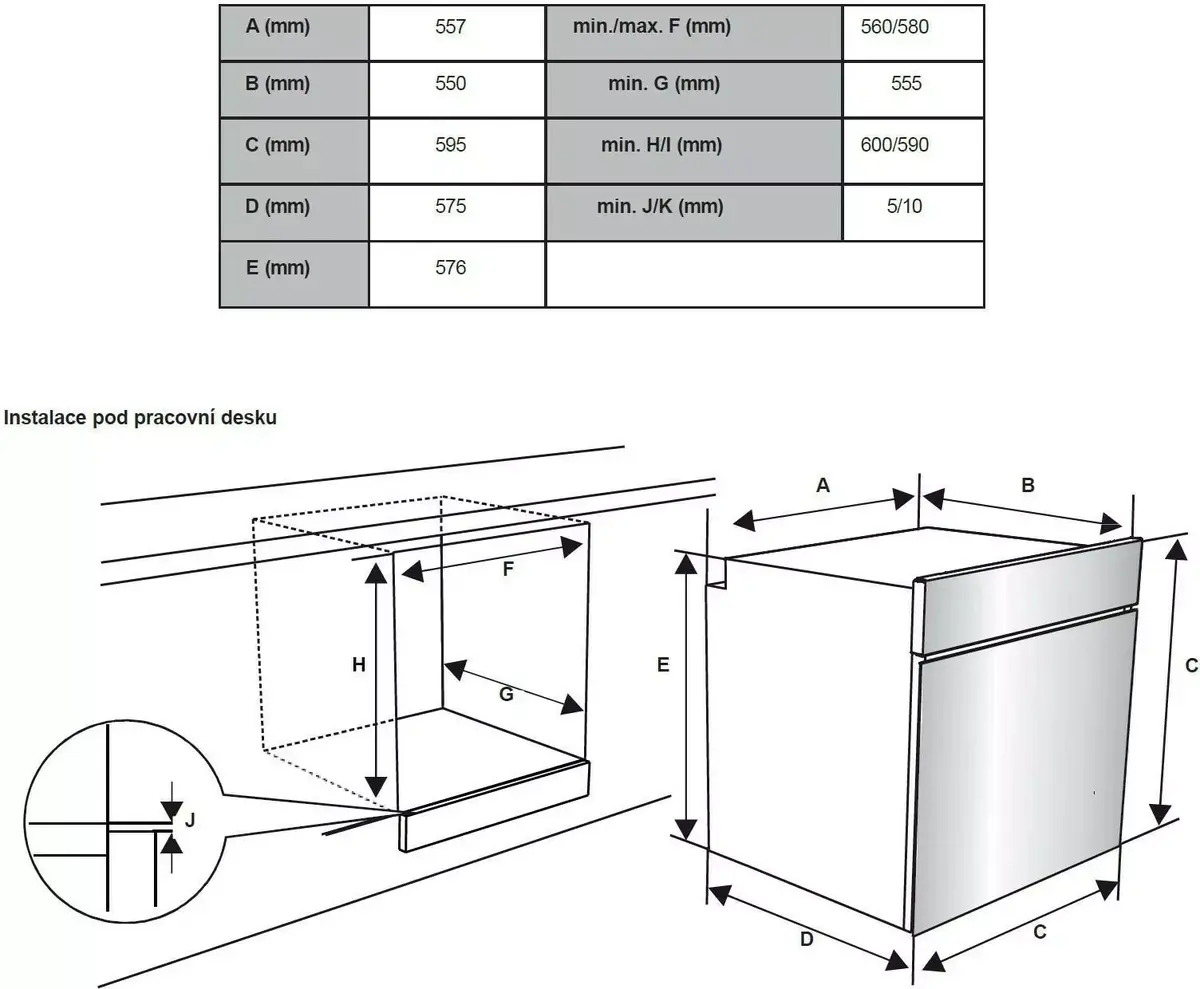 Kluge KTE1021B встраиваемый электрический шкаф Photo 4