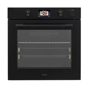 Built-in oven Kluge KTE1040B — electric, 78 L, steam cooking, convection, grill, touch + rotary controls, black