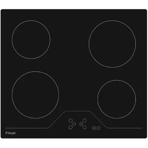 Built-in ceramic hob Kluge KPV6010B, 60 cm, 4 zones, touch control, black