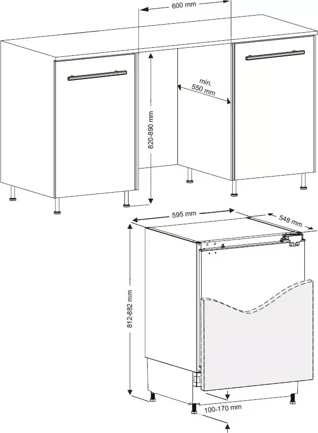 Встраиваемый холодильник Kluge KC2122J Photo 4