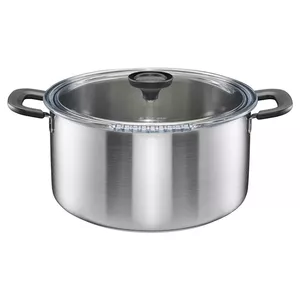 Stainless steel pot Fiskars Functional Form 7 L with lid, model 1072318, 7 L capacity