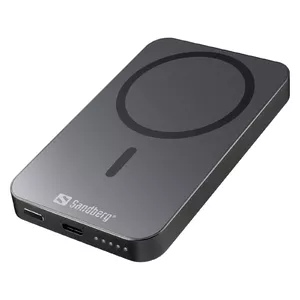 Portable Power Bank Sandberg Mag Wireless Powerbank 5000 ALU, 5000 mAh