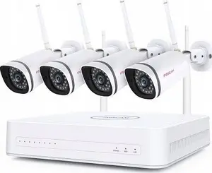 Foscam FN7108W-B4-1T 2MP WiFi NVR Kit with 1TB HDD, 8-Channel Recorder and 4 Security Cameras