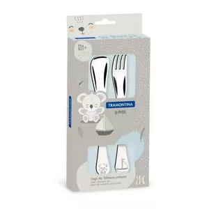 Children's cutlery set Tramontina Le Petit model BR0166973/010, 2-piece stainless steel, blue