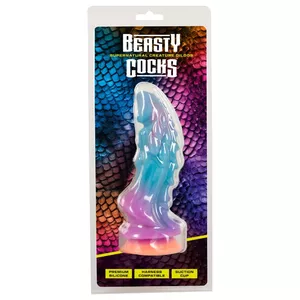 Dildo Beasty Cocks Silicone Black — Beasty Cocks Mystic Dragon, total length 21.5 cm, insertion 19 cm, Ø up to 7.3 cm