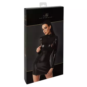 Мини‑платье с длинным рукавом Noir Orgia Exclusive 27189871051 XL, черный powerwetlook (76% полиэстер, 24% спандекс)