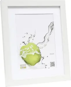 Photo frame Deknudt S66KF1 P1 20x30 wood white with passepartout