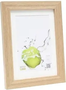 Photo frame Deknudt S66KH1 P1 13x18 — oak wood frame with passepartout for 13×18 cm photo