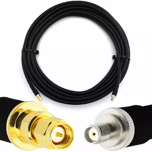 Koaksiālais kabelis Rangeful SMA vīrietis — SMA sieviete HF400 50 Ω, 1 m, elastīgs