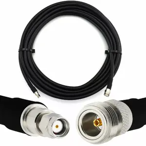 Koaksiālais kabelis Rangeful HF400 1 m RP‑SMA vīrietis uz N sieviete, pilnvarš, 50 Ω
