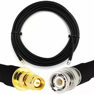 Coaxial cable Rangeful BNC male to SMA male HF400, 50 Ω, flexible, 1 m