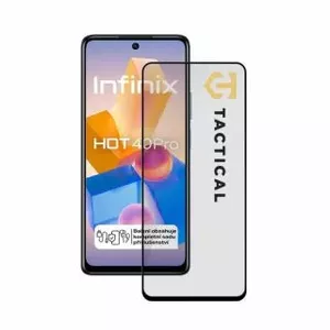 Screen protector Tactical for Infinix Hot 40 Pro — 5D glass, black frame