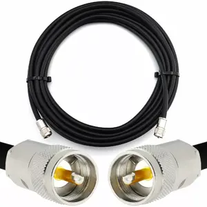 Coaxial cable Rangeful HF400 PL259 to PL259, 50 Ω, flexible HF cable, length 15 m