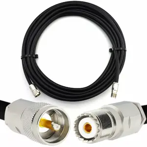 Коаксиальный кабель Rangeful HF400 50 Ом, PL259 — SO239 UHF, гибкий HF400, 25 м